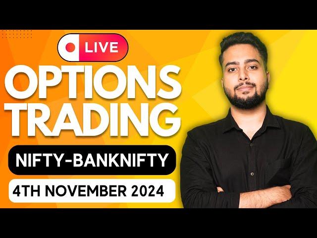 LIVE TRADING NIFTY OPTIONS | 04/11/2024 | NIFTY LIVE | BANKNIFTY LIVE | #nifty50  #livetrading