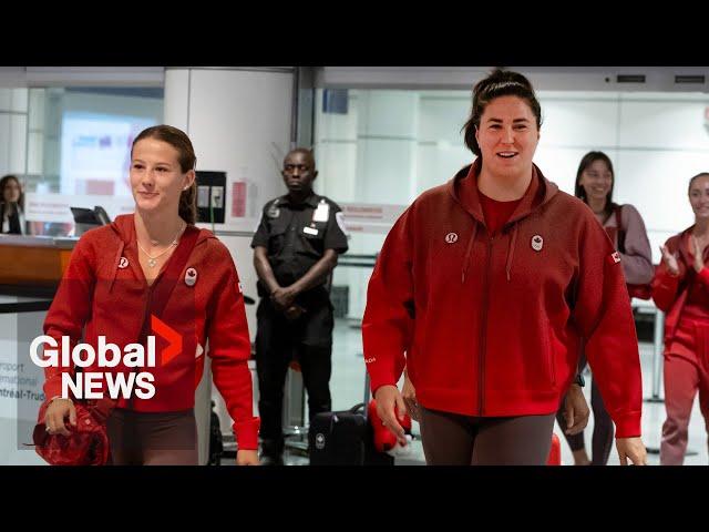 Olympics 2024: Canadian athletes receive warm welcome home from Paris Summer Games