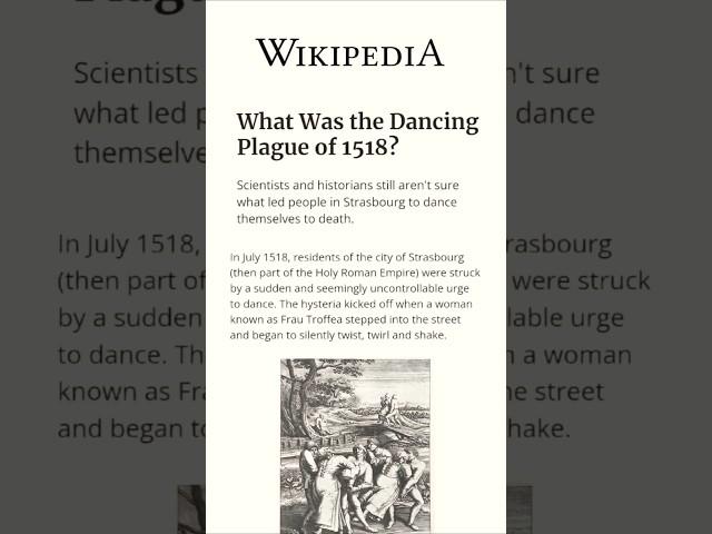 The dancing plague! Unsolved mystery  #shorts #facts #foryou