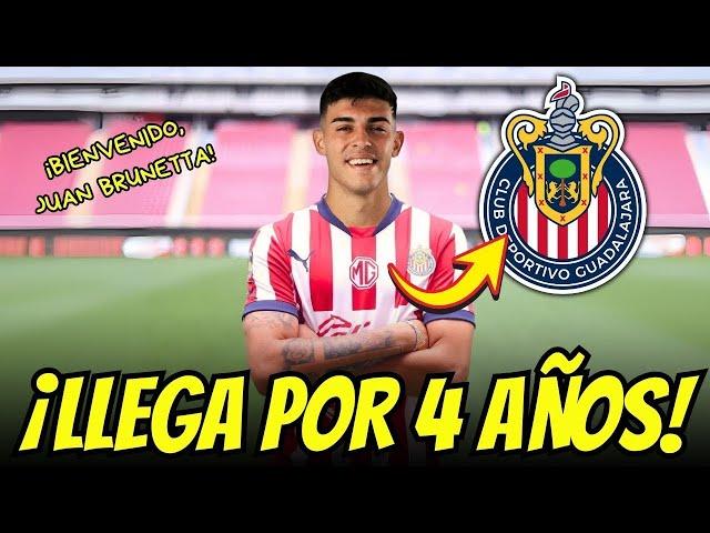 ¡CONFIRMADO! BRUNETTA firma por TRES AÑOS con el REBAÑO | ultimas noticias del chivas hoy