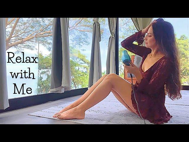 Relaxing Hair Dryer Bliss | Cozy Vibes & Stunning Views