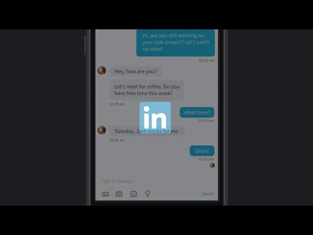 New Smart Replies in LinkedIn Messaging