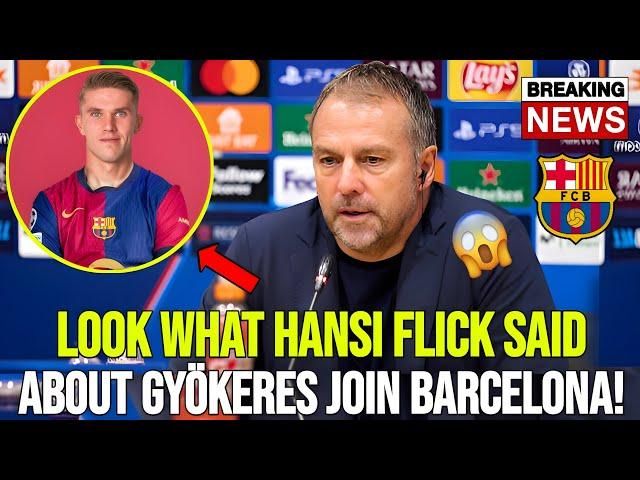  BREAKING: HANSI FLICK BREAKS SILENCE ON BARCELONA’S PURSUIT OF VIKTOR GYÖKERES! FOOTBALL NEWS