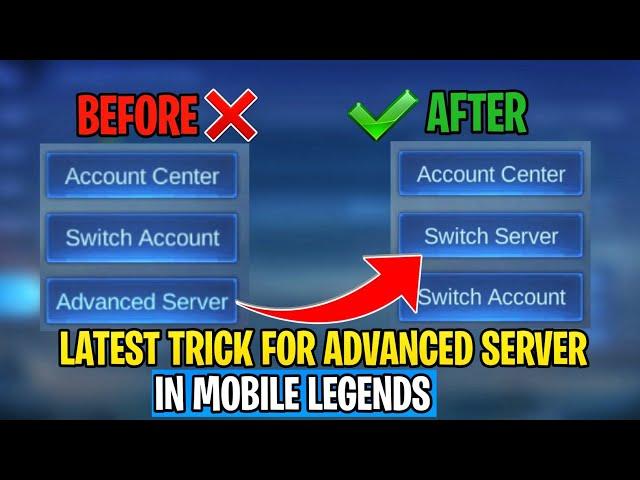 LATEST WAY TO ENTER ADVANCED SERVER USING THIS NEW TRICK || CREATE ADVANCED SERVER IN MOBILE LEGENDS