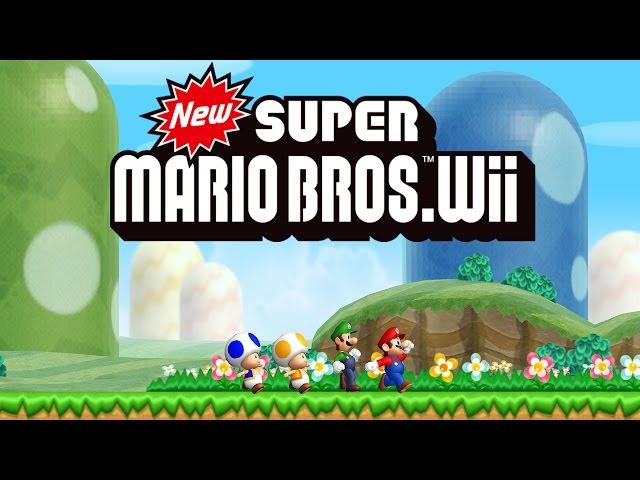 New Super Mario Bros. Wii Worlds 1 - 9 Full Game (100%)