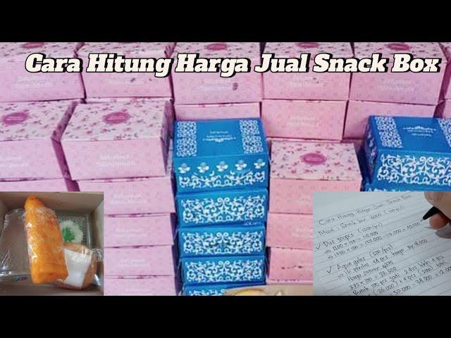 CARA MENGHITUNG HARGA JUAL SNACK BOX | PEMULA HARUS TONTON INI !!