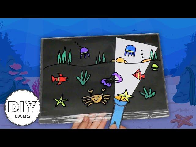 UNDER THE SEA MAGIC FLASHLIGHT | Paper Craft | Fast-n-Easy | DIY Labs