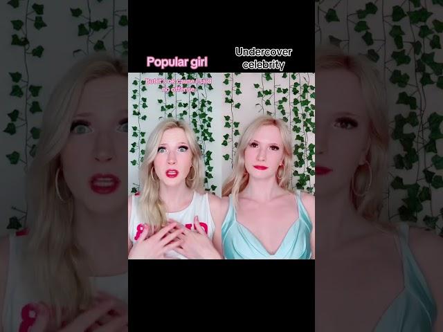 #pov The popular girl PICKS on HER but she's a CELEBRITY in DISGUISE #foryou #acting #story #viral