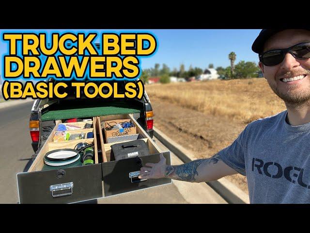 How To Build DIY Truck Bed Storage Drawers - EASY With Basic Tools!