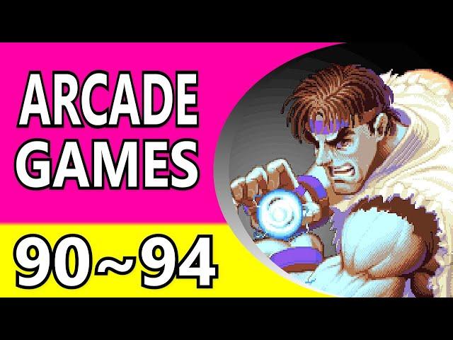 【1990 ~ 1994】 Top 100 90s Arcade Games - Alphabetical Order