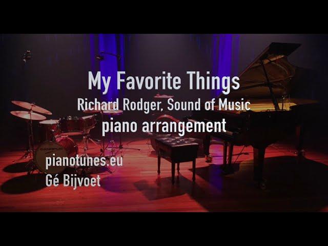 My Favorite Things piano solo, pianotunes.eu