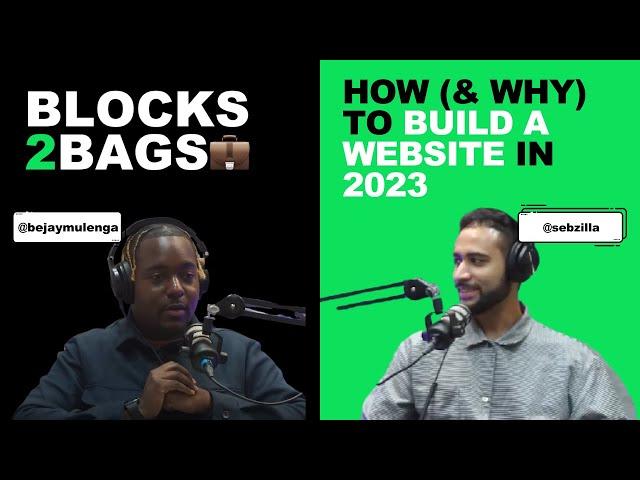 How (and why) to build a website in 2023 with @BLOCKS2BAGS