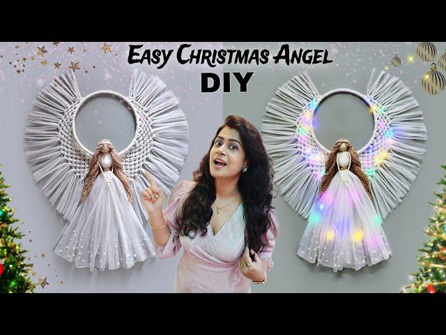 Easy DIY LED Christmas Angel For Home decor | Budget friendly Christmas decor 