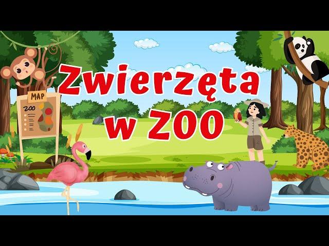 Zwierzęta dla Dzieci - Zwierzęta w ZOO - Odgłosy Zwierząt - Bajka Edukacyjna po Polsku