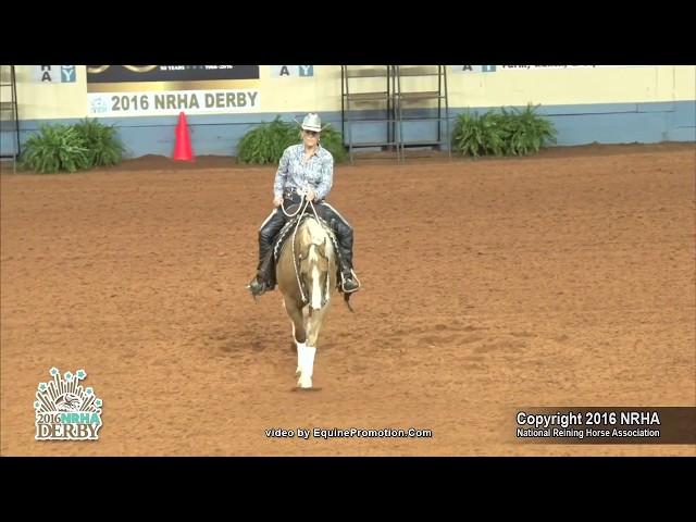 Very Cool Remedy ridden by Catherine Brown Swain  - 2016 NRHA Derby (Non Pro Derby)