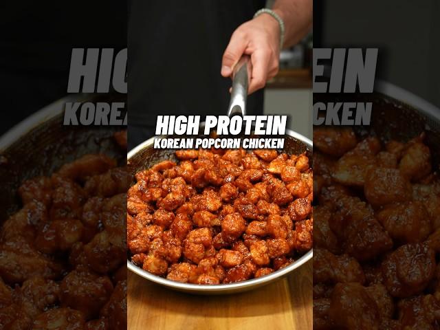 MOST DELICIOUS High Protein Korean Popcorn Chicken  ONLY 495 Calories with 50g Protein!