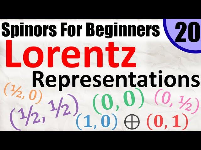 Spinors for Beginners 20: Lorentz Group / Algebra Representation Theory