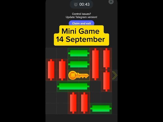 Mini Game Today 14 September How to Solve Mini Game Puzzle in Hamster Kombat (100%) SOLVED !