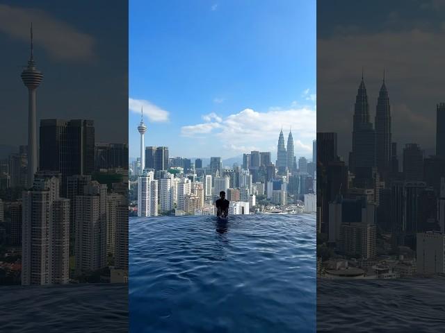 Beautiful Kualalumpur | twin tower | best pool | KL tower view | infinity pool #malaysia #travel