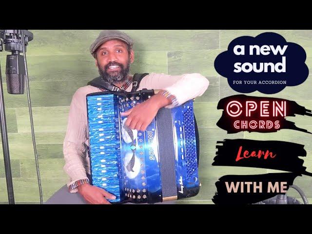 How to play open chords on Free Bass Accordion