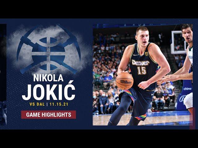HIGHLIGHTS: Nikola Jokić drops 35 points, 16 rebounds in loss vs. Dallas Mavericks (11/15/2021)