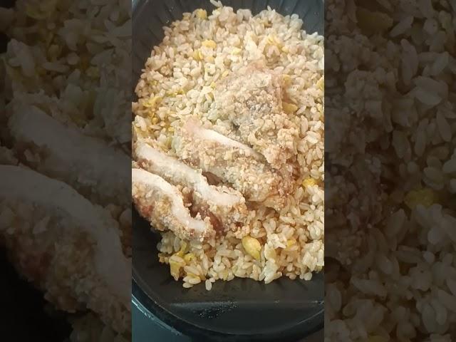 粗飽系雞排炒飯#全家便利店#微波食品