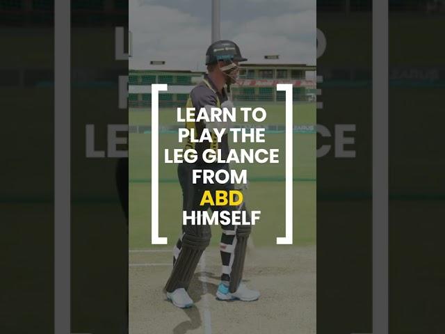 Learn from AB de Villiers, how to play the perfect leg glance. Join Cricuru today!