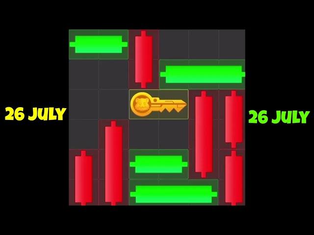 26 july mini game puzzle solve hamster kombat | mini game today 26 july | hamster kombat mini game