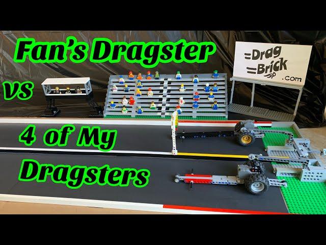 LEGO Drag Race Technic MOC Racing FAN’S DRAGSTER vs. MINE - Super Fast Vintage Hot Rod Builds