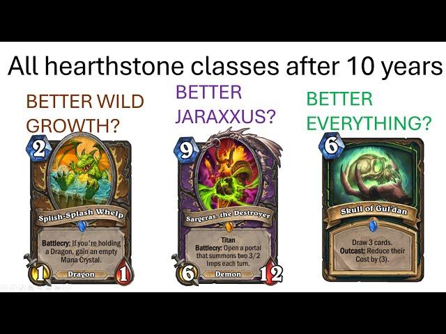 Hearthstone Classes after 10 Years. Where are they now?