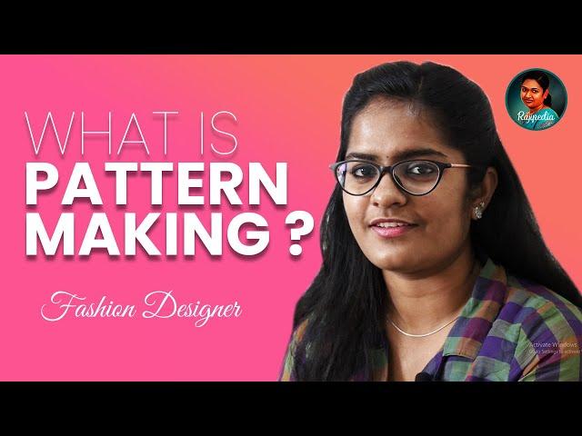 What is Pattern Making? | Pattern Making Course | Fashion Designing | Dreamzone Madurai | #Rajipedia