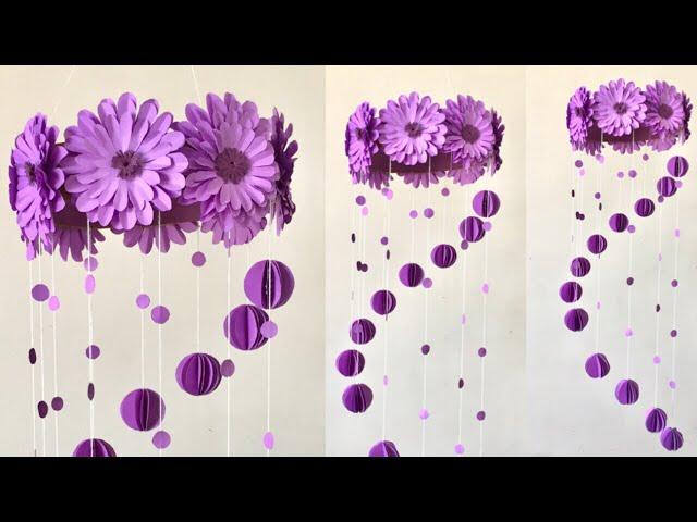 Paper Flowers Wall Hanging | Room Decor Ideas