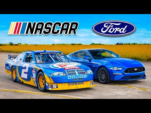 Dodge NASCAR vs Ford Mustang: ARRANCONES