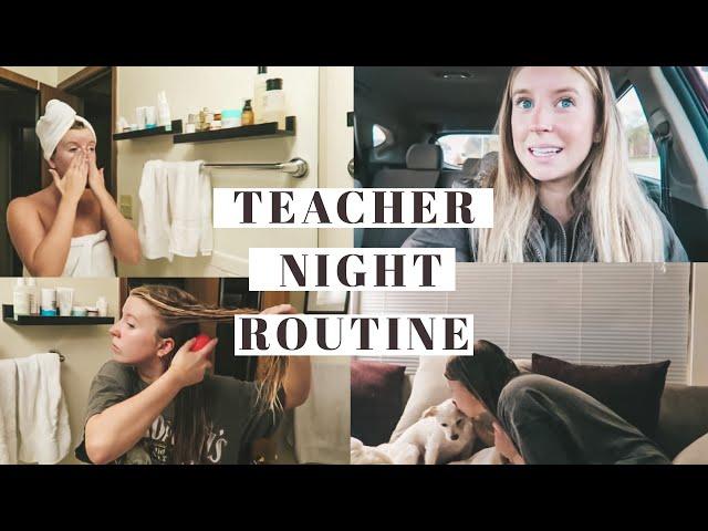 UNWIND WITH ME | Teacher Night Routine, Get Unready With me