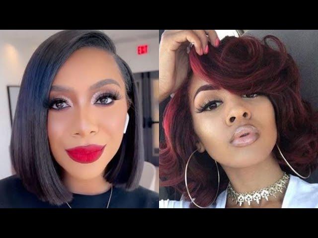 Top Bob Haircut Ideas for Black Women, Blunt Cuts, Lobs Bold Color and More