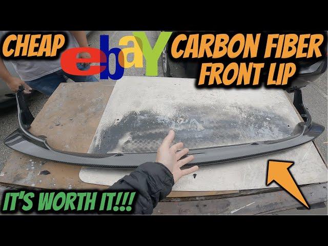 Is A Cheap eBay Carbon Fiber Front Lip Any Good? // Splitter Review