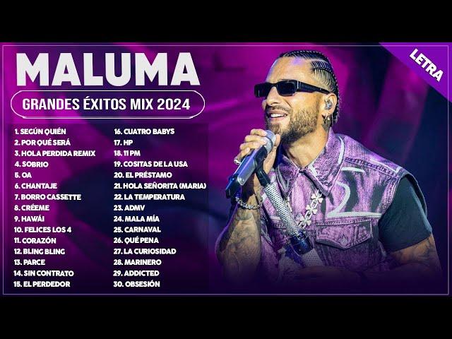 MALUMA MIX 2024 (LETRA) ~ MALUMA GRANDES ÉXITOS MIX 2024 ~ MALUMA ÁLBUM COMPLETO MAS POPULAR 2024#9