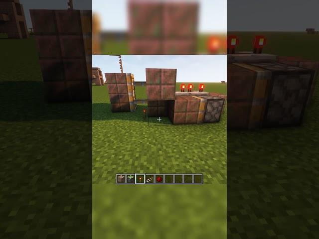 Best Hidden Piston Door #easy #minecraft #tutorial #redstone #cheap #base #shorts