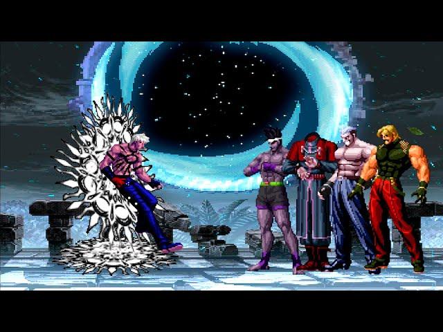 [KOF Mugen] Orochi K' vs KOF Bosses Team