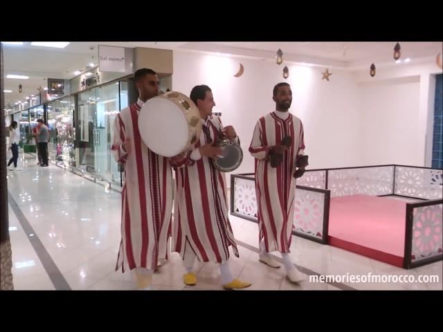 Moroccan folk music band "Dakka marrakchia الدقة المراكشية " @ Marjane shopping mall, Rabat, Morocco