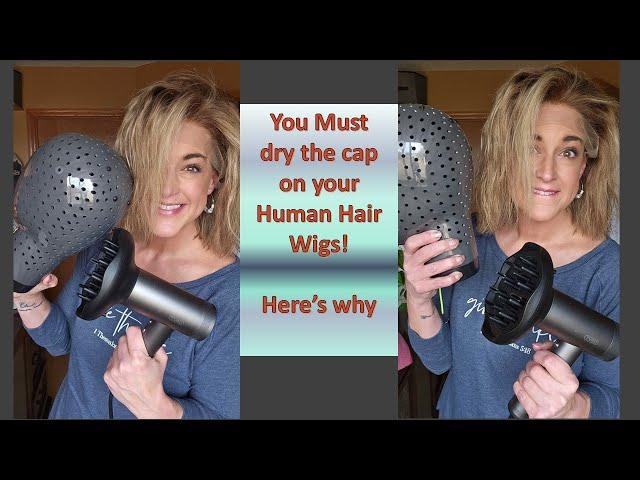 STOP!  Don't air dry your Human Hair Wig!  Why not?  WATCH THIS!