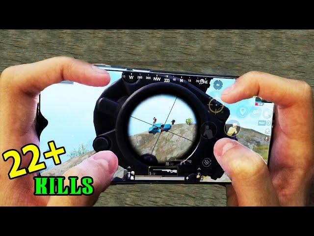 Redmi Note 8 Pro PUBG | HANDCAM | 4 Finger + Full Gyro | Solo vs Squad !!! #76