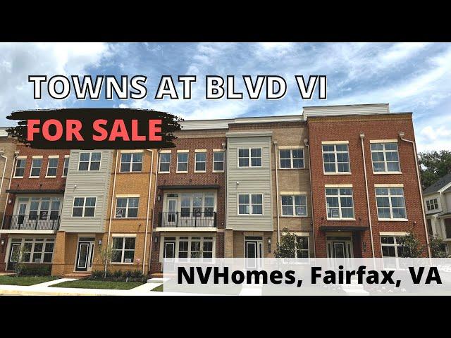 BEAUTIFUL | NVHomes | Fairfax, VA | Harper Grand Urban Model Home | Towns at Blvd VI | 2700 SF