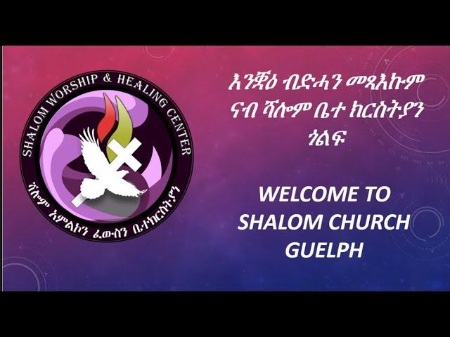 Shalom Church - Sunday Service in Guelph, Canada - ናይ ሰንበት መደብ ኣብ ከተማ ጉወልፍ / November 17, 2024