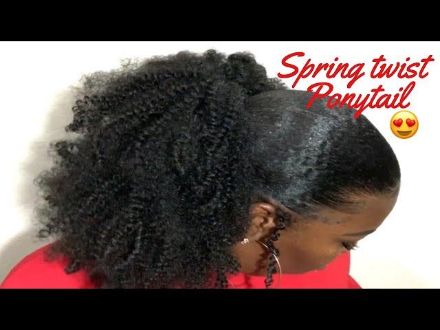 How to do spring twist ( ponytail) created by TaeshonMiller