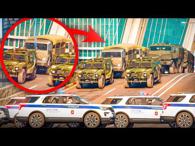 ДПС ПЕРЕКРЫЛИ ДОРОГУ АРМИИ в ГТА 5 РП (RMRP Рублевка)