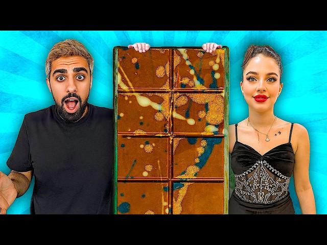 صنعت أكبر شوكولاته دبي بالعالم | خليت اليوتيوبرز يجربوها !!!