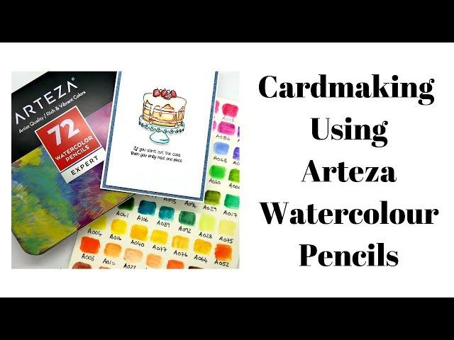 Cardmaking Using Arteza Watercolour Pencils