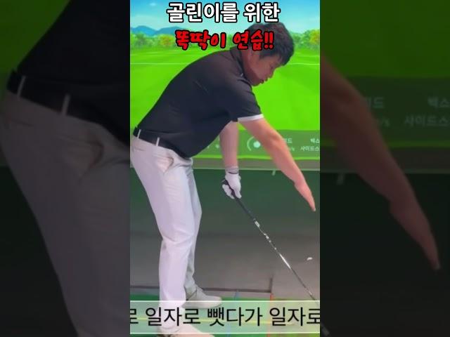 [골프레슨]골린이를 위한 똑딱이 자세배우기!!#골프초보레슨 골프똑딱이