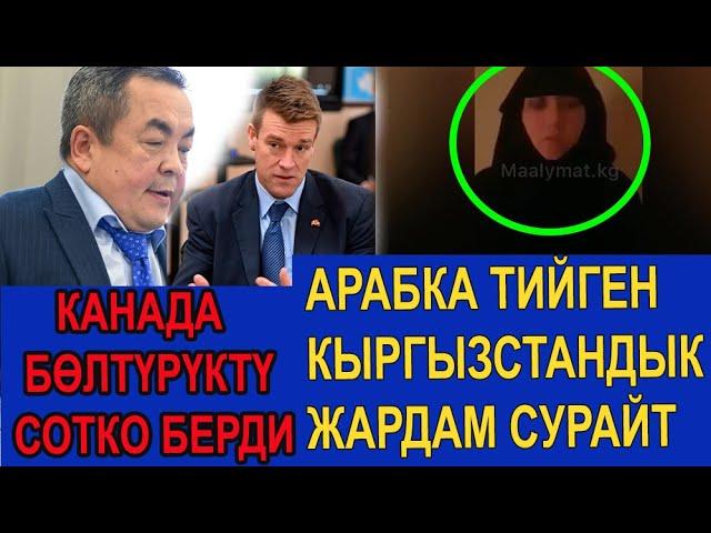 АРАБКА ТИЙИП АЗАП ЧЕККЕН КЫРГЫЗ КЫЗЫ ЖАРДАМ СУРАЙТ/БӨЛТҮРҮКТҮ КАНАДА СОТКО БЕРДИ/ ӨСПҮРҮМ САБАЛДЫ